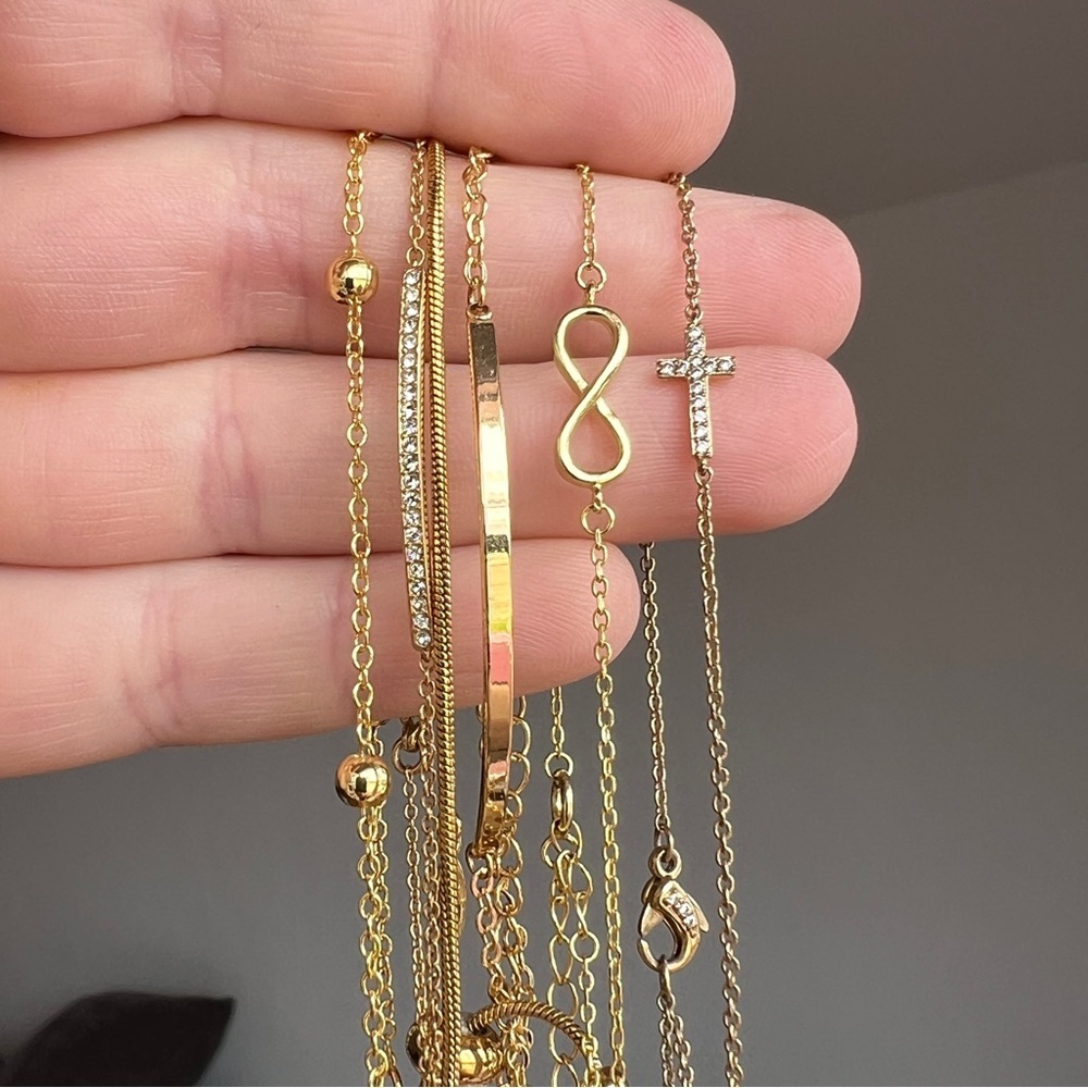 Gold Delicate Bracelet Stack​